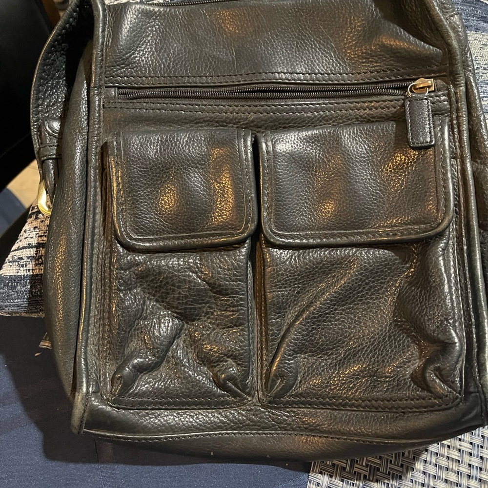 Good condition black fossil purse